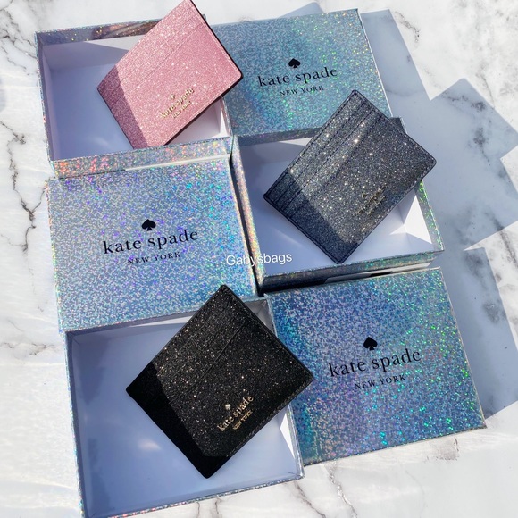 kate spade Handbags - Kate spade glitter card holder GIFT BOX